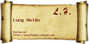 Lung Helén névjegykártya